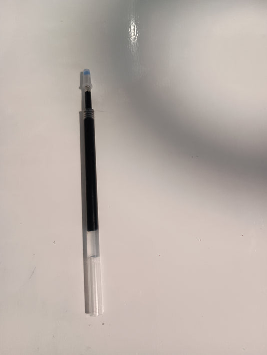 Black gel pen refill