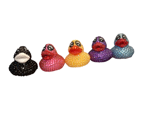 Sm rhinestoned duck solid one color