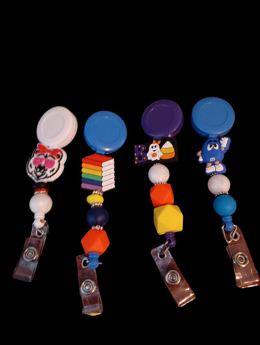 Badge Reels Silicone Beaded